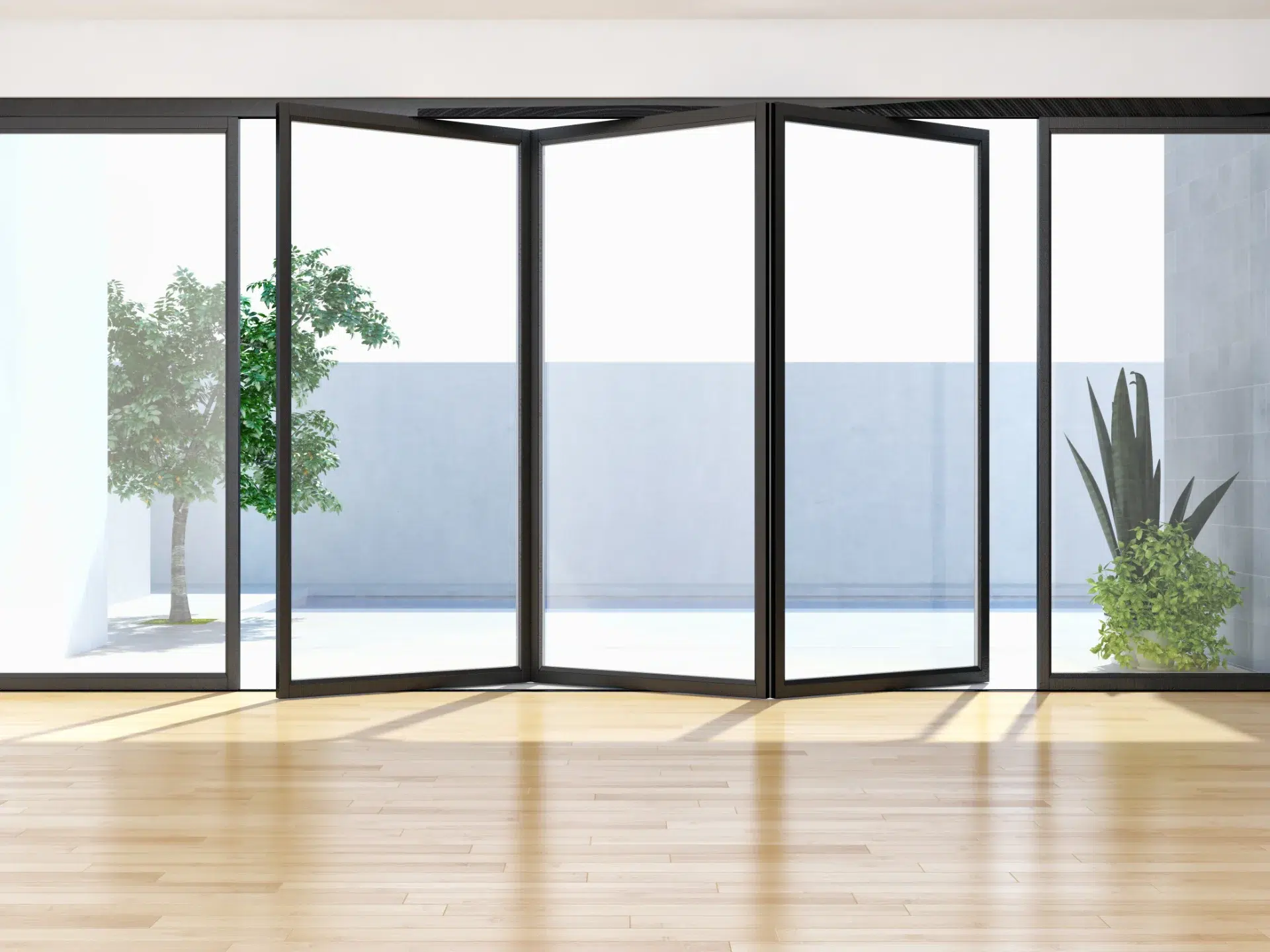 VLX 100 Bifold / Folding Door in San Francisco, CA | Meridian Windows and Doors San Francisco - detail 1