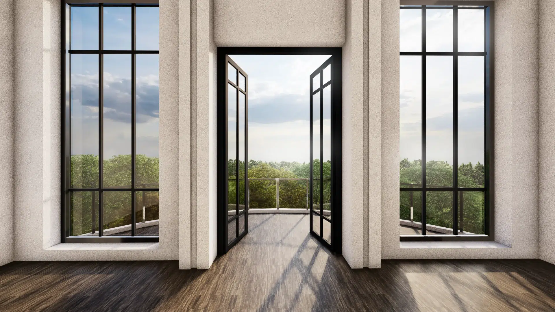 VLX 100 Double Swing / French Door in San Francisco, CA | Meridian Windows and Doors San Francisco - detail 1