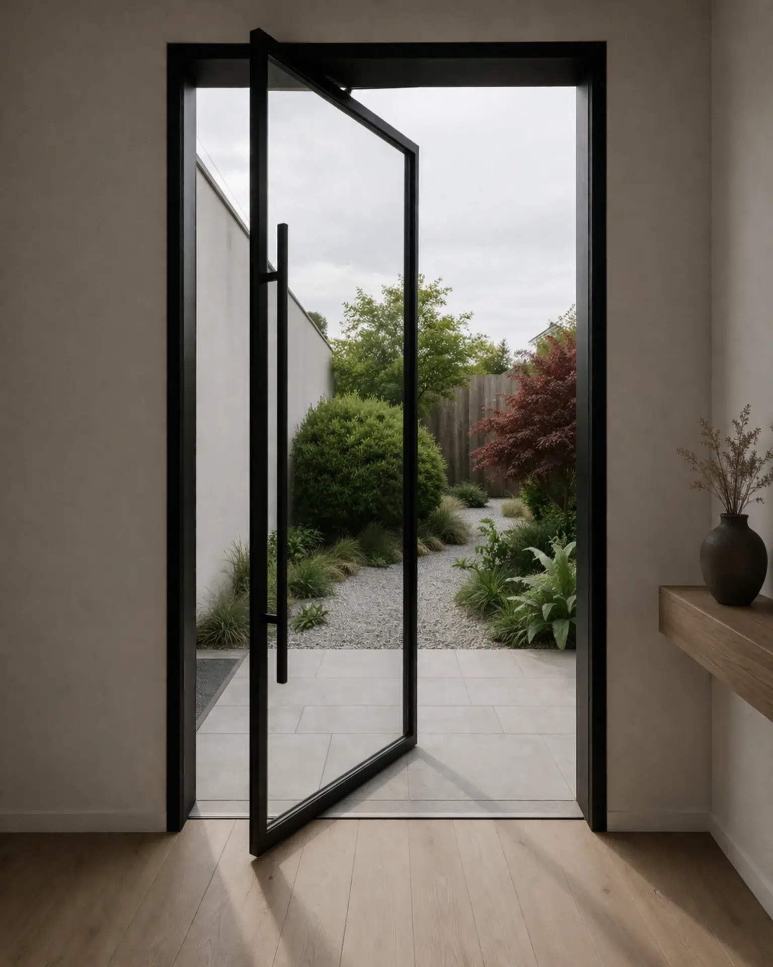 VLX 100 Pivot Door in San Francisco, CA | Meridian Windows and Doors San Francisco - detail 1